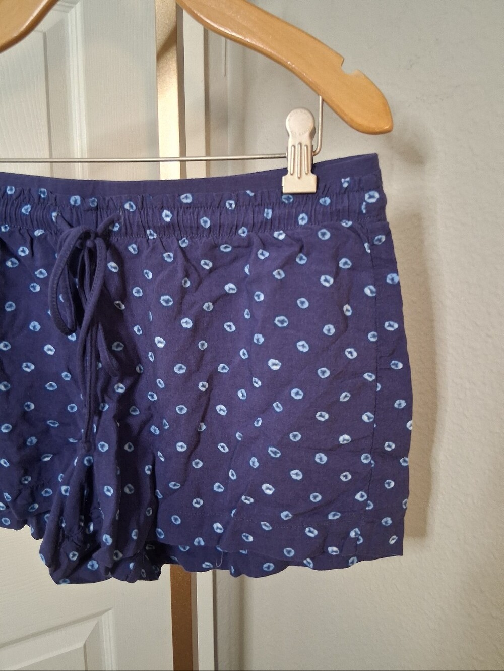 Gilligan & O'Malley Sleep Shorts Blue Patterned Size Small